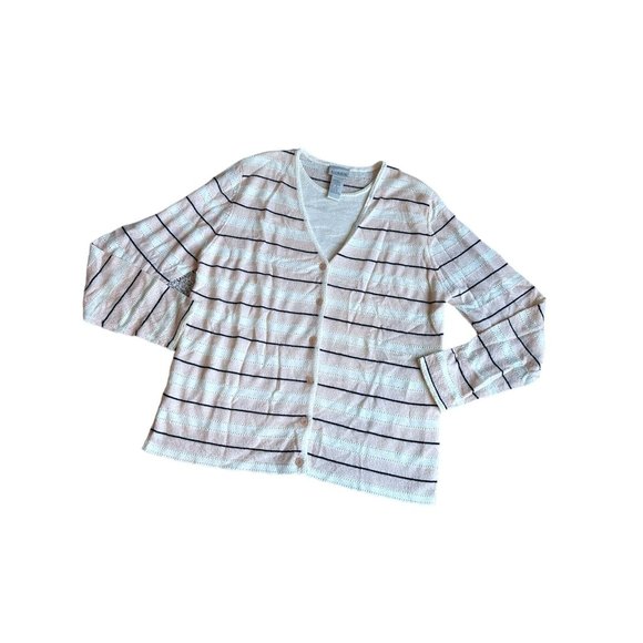 Womens Pink Striped Sweater size small - Picture 1 of 3